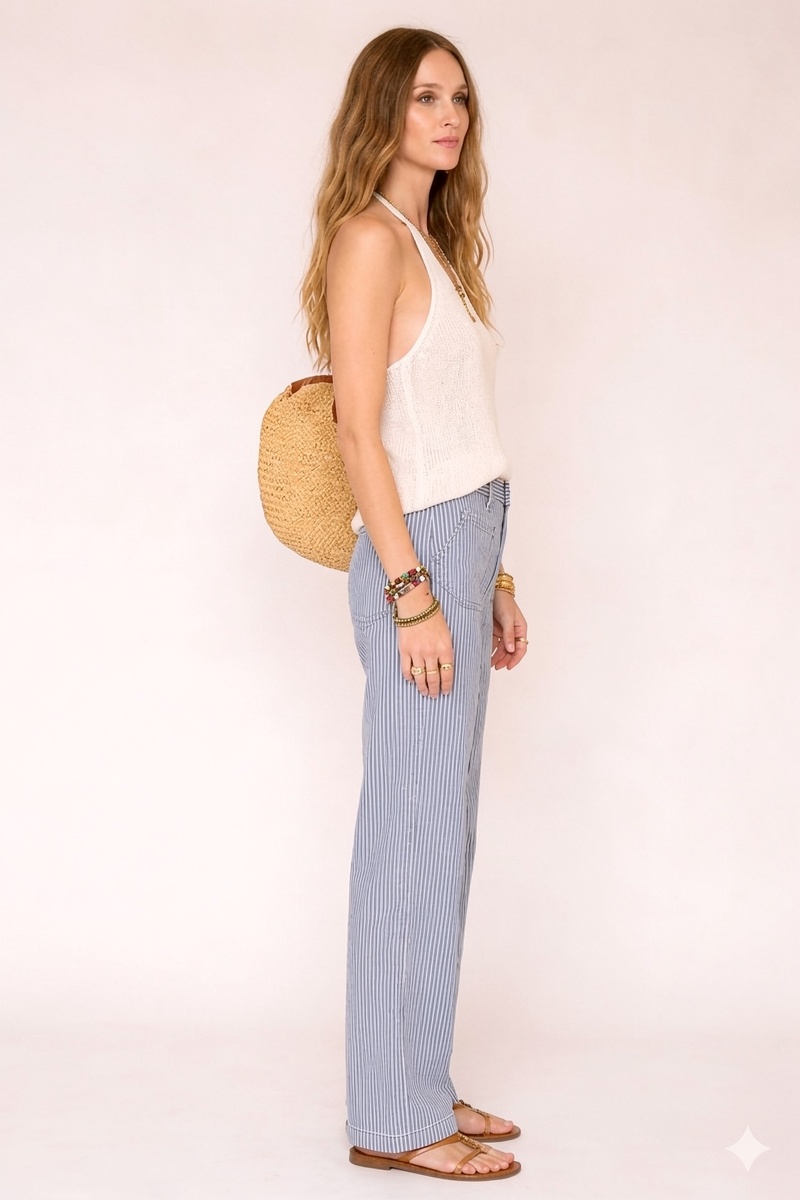 PANTALÓN PROVIDENCE RAYAS AZUL MARINO 2